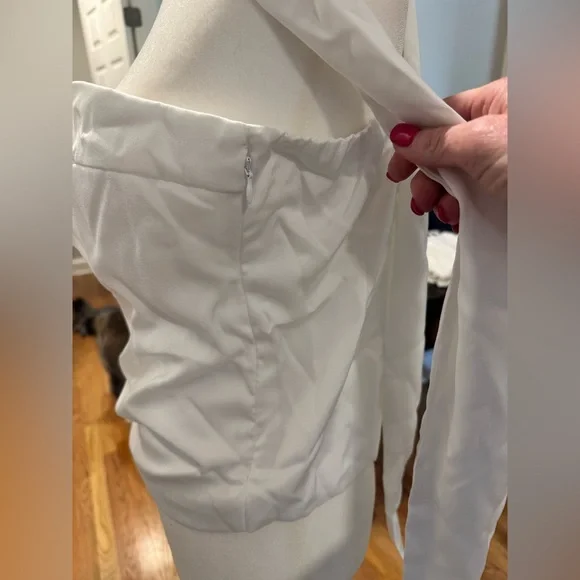 SHEIN White Asymmetrical Sleeveless Crop Top - Picture 7 of 7